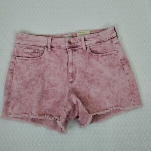 Universal Thread High Rise Midi Smooths & Sculpt Size 12/31 Pink Tie Dye Shorts